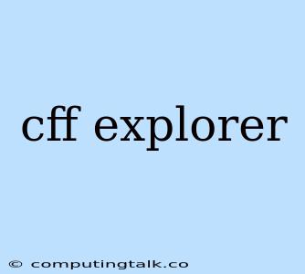 Cff Explorer