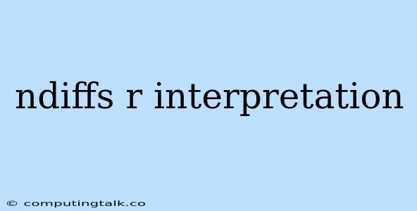 Ndiffs R Interpretation