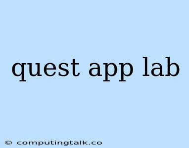 Quest App Lab