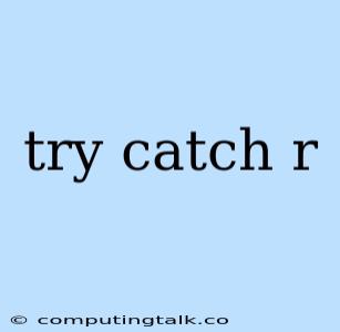 Try Catch R